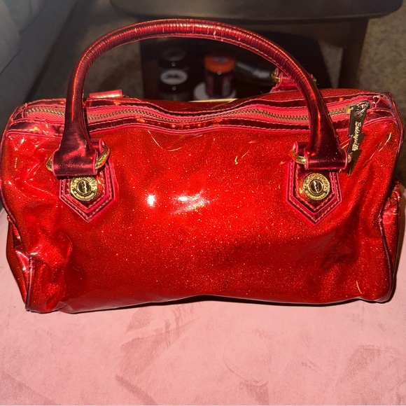Betseyville by Betsey Johnson red glitter purse - Picture 4 of 9